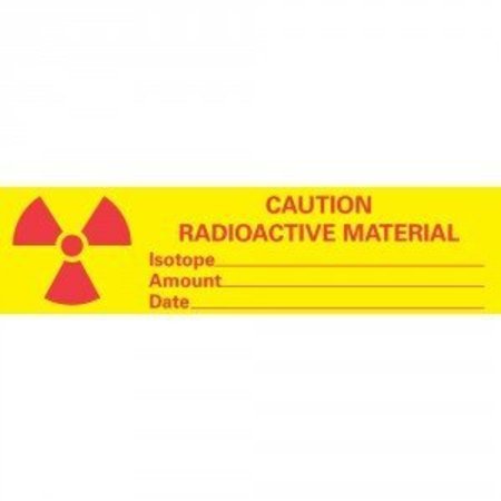 PRECISION DYNAMICS Caution Radioactive Material Labels, 167/rl 140045